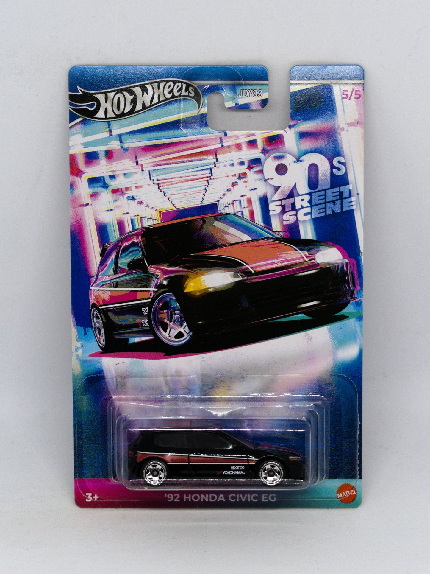 '92 Honda Civic EG Czarny '90s Street Scene